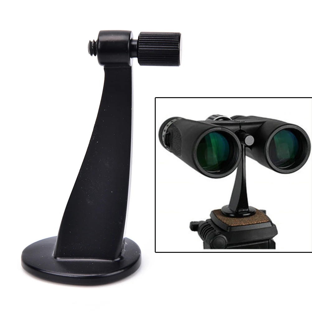 

1Pc Black Universal Full Metal Binoculars Telescope Tripod Adapter Standard Fit / Fits All Standards 64g Outdoor Tools