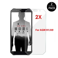 2pcs for agm a9 h1 tempered glass protective 2 5d high quality for agm x3 geek edition screen protector glass film cover