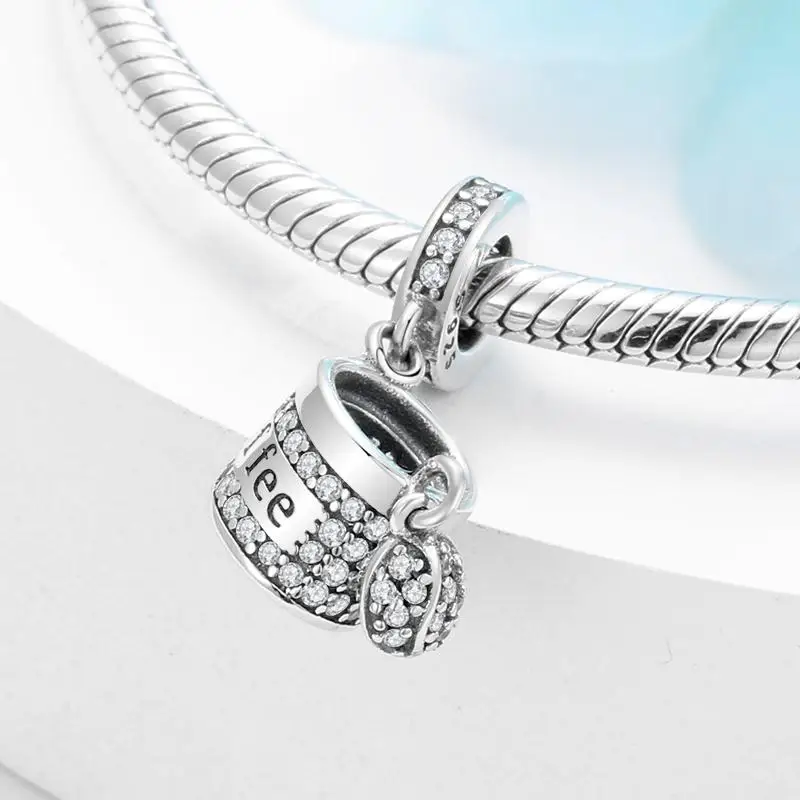 Подходит к оригиналу Pandora браслет с шармами бусины из стерлингового серебра 925