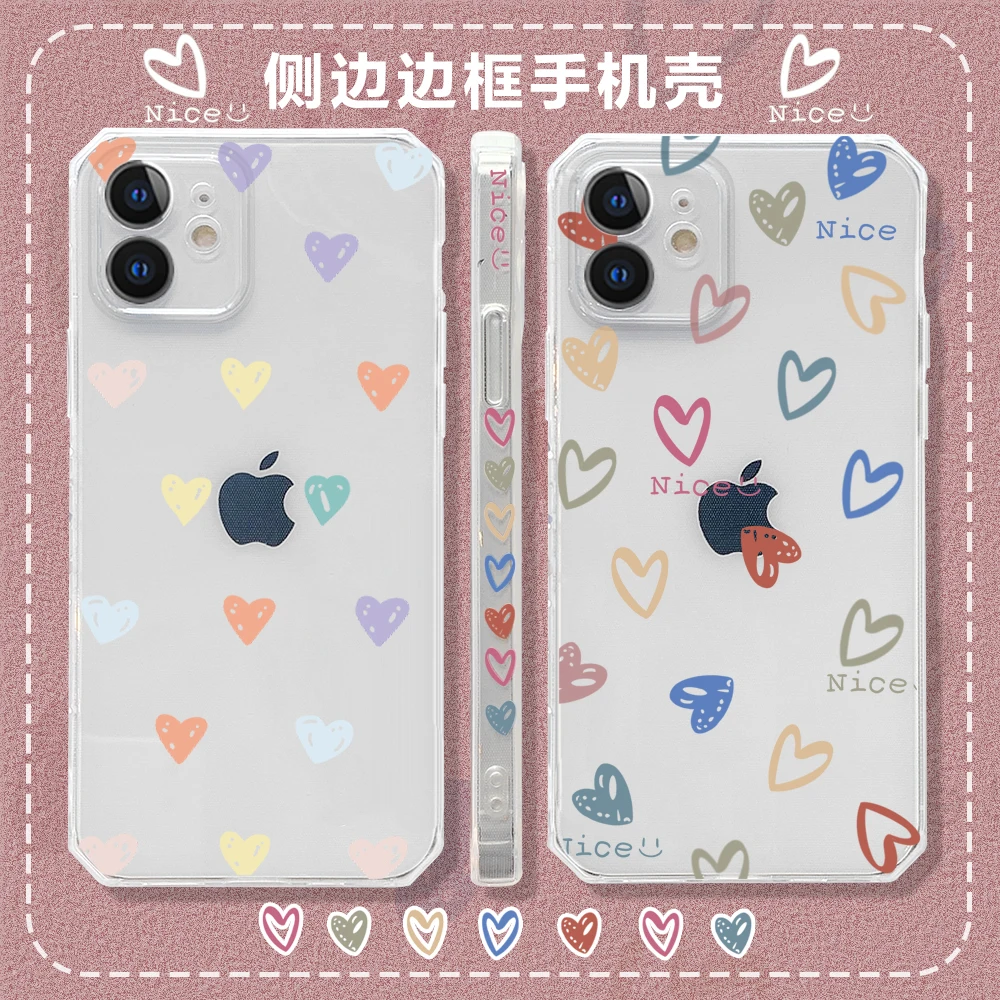 

Противоударный силиконовый чехол с прямыми краями для iPhone 7 Plus, 11, 12, X, XR, 8