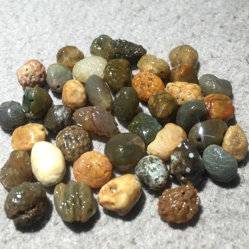 Оригинальные бусины из агата Alxa Gobi сделай сам 100 г идеи для подарка подруги