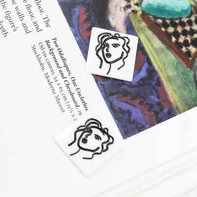 10 шт. модные абстрактные серьги для лица Matisse Фигурная линия Акриловые Резные