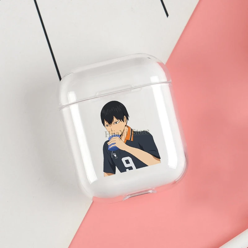 

Чехол Kageyama Tobio Haikyuu для Apple Airpods 3 2 1 Pro, прозрачный чехол для беспроводных Bluetooth наушников, защитный чехол