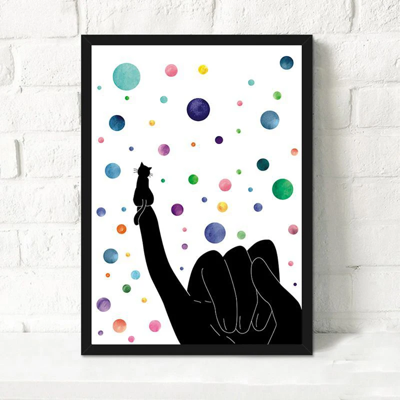 Картина на холсте с изображением звездного неба пальцев звезд животных | Дом и