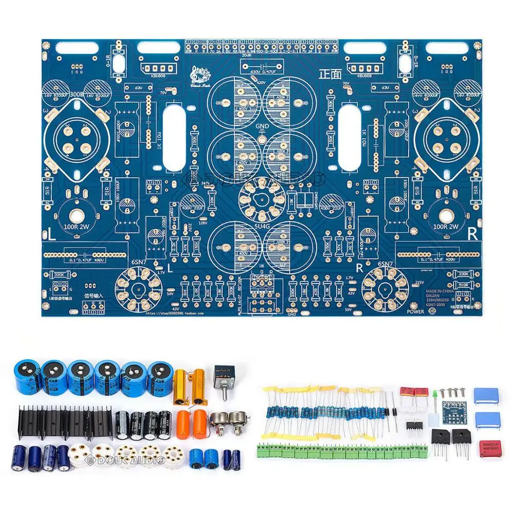 Improved version KIT Nobsound 300B усилитель вакуумной трубки печатной платы класса A стерео аудио усилитель мощности DIY KIT 7 Вт* 2 - Цвет: Improved version KIT