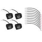 Умный светодиодный задний фонарь, 10 шт., прямой кабель для Xiaomi M365 и 4 шт., передний светодиодный фонарь