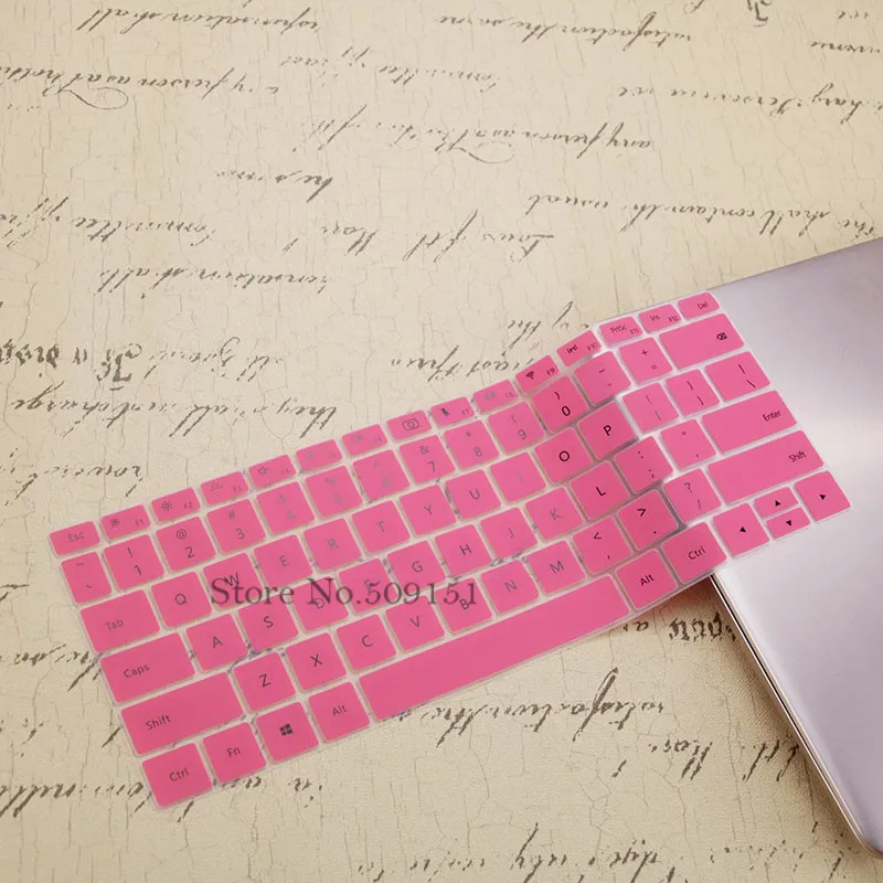 Pink 13,9 дюймов силиконовая для ноутбука клавиатура защитная кожа чехол для HUAWEI MateBook X Pro 13," ноутбук - Цвет: Pink