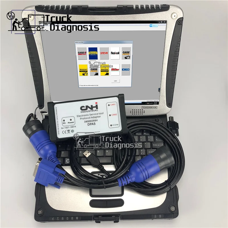 

For New Holland Case agricultural construction equipment diagnostic tool for CNH EST Engineering Level for CNH DPA5 diagnostic