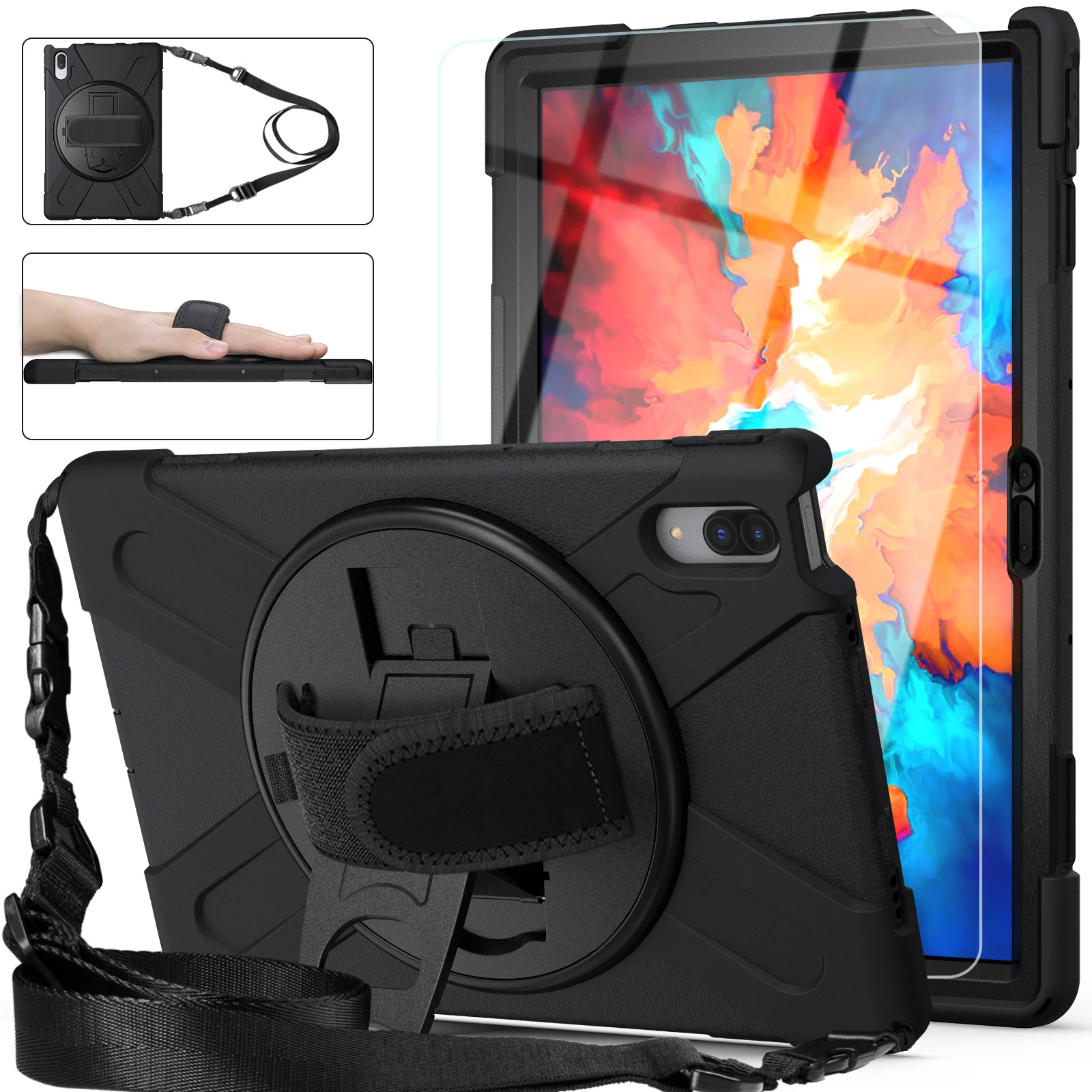 

Case For Lenovo Tab P11 Pro Case TB-J706F & For Lenovo Tab P11 Case TB-J606F Anti-Dust Anti-fall Rugged Duty Tablet Cover