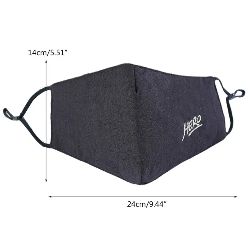 

4Pcs Reusable Dustproof Cotton Mask -pollution -smog Breathable Cover Running Riding Outdoor Activities