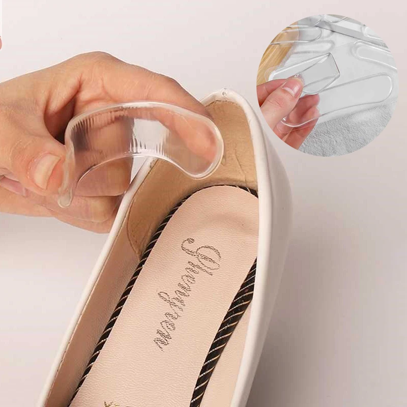 

Silicone Gel heel protector soft Cushion protector Foot feet Care Shoe Insert Pad Insole shoes accessories insoles for shoes