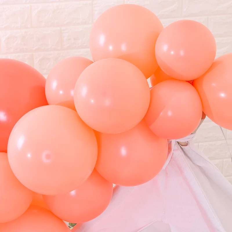 107 шт Красный персик цветной воздушный шар гирлянда арочный комплект воздушные