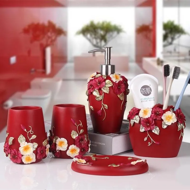 Набор санитарной посуды для ванной комнаты керамический набор мытья держатель