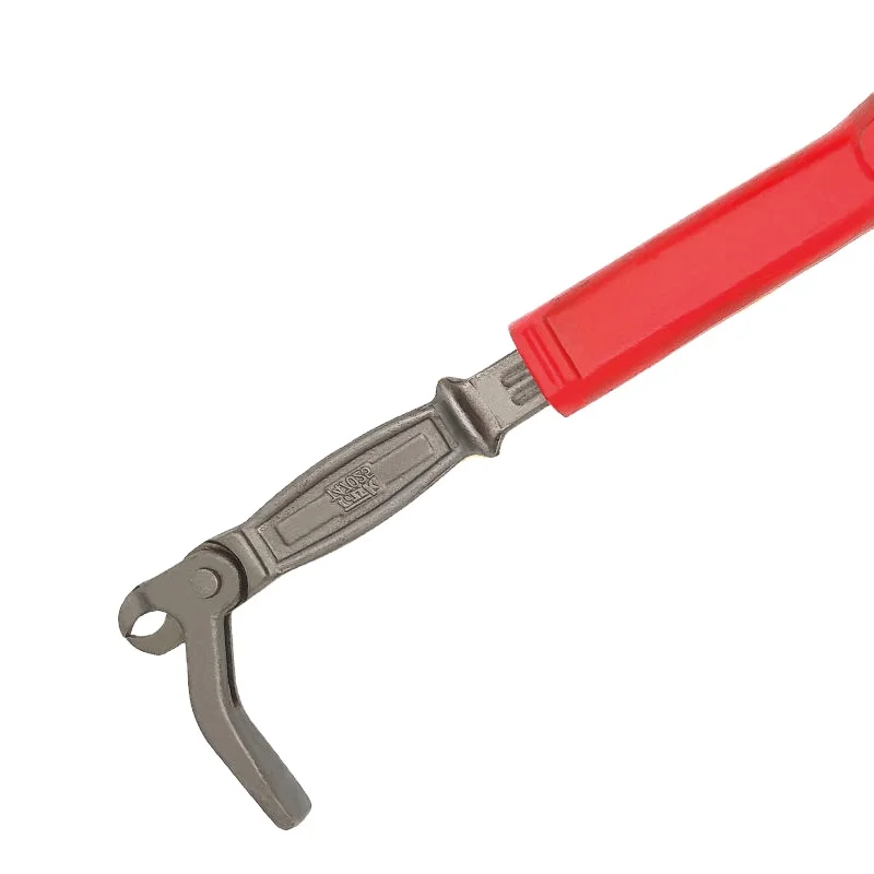 

bar nail puller socket wrench and different types of hand tools with the built-in trim puller