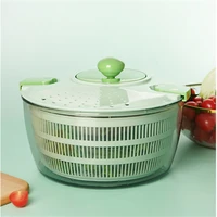 vegetable drain basket dehydrator fruit and vegetable multifunction household dryer basket shake plastic kitchen tool spinner