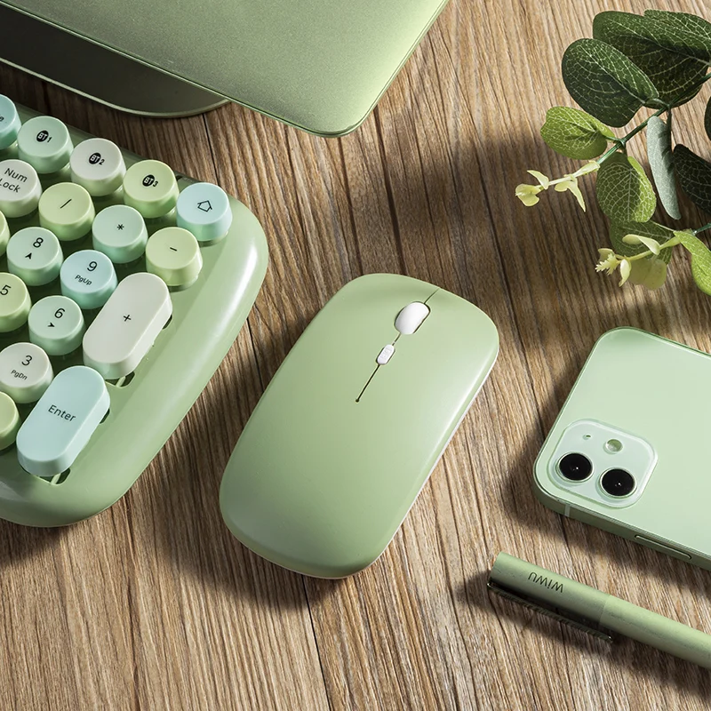 

Мышь компьютерная беспроводная оптическая Бесшумная, 2,4 ГГц, USB