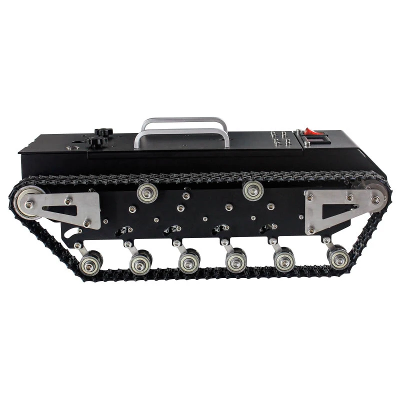 

WT-200s Upgraded RC Tank Chassis Metal Track Tank Load 30KG Shock Absorber (Ready To Use Version)