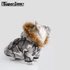 Модный пуховик для собак, одежда для щенков, зимний теплый комбинезон, свитер, толстовка с капюшоном и изображением бульдога шнауцера, Прямая поставка IBC05