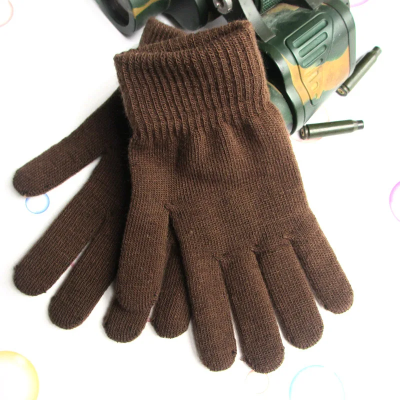 

Tough Screen Winter Warm Fleece Gloves Mittens Women Men Warm Stretch Kitting Wool Full Finger Gloves Female Guantes Thicken