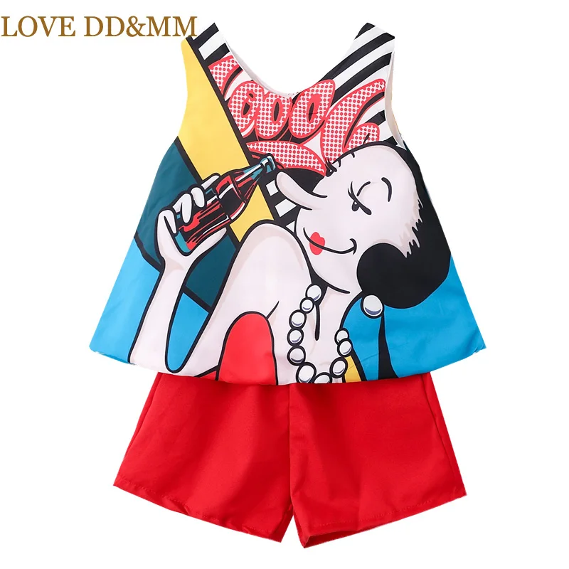 Комплекты для девочек LOVE DD &amp MM летняя Новинка 2020 милый жилет без рукавов с