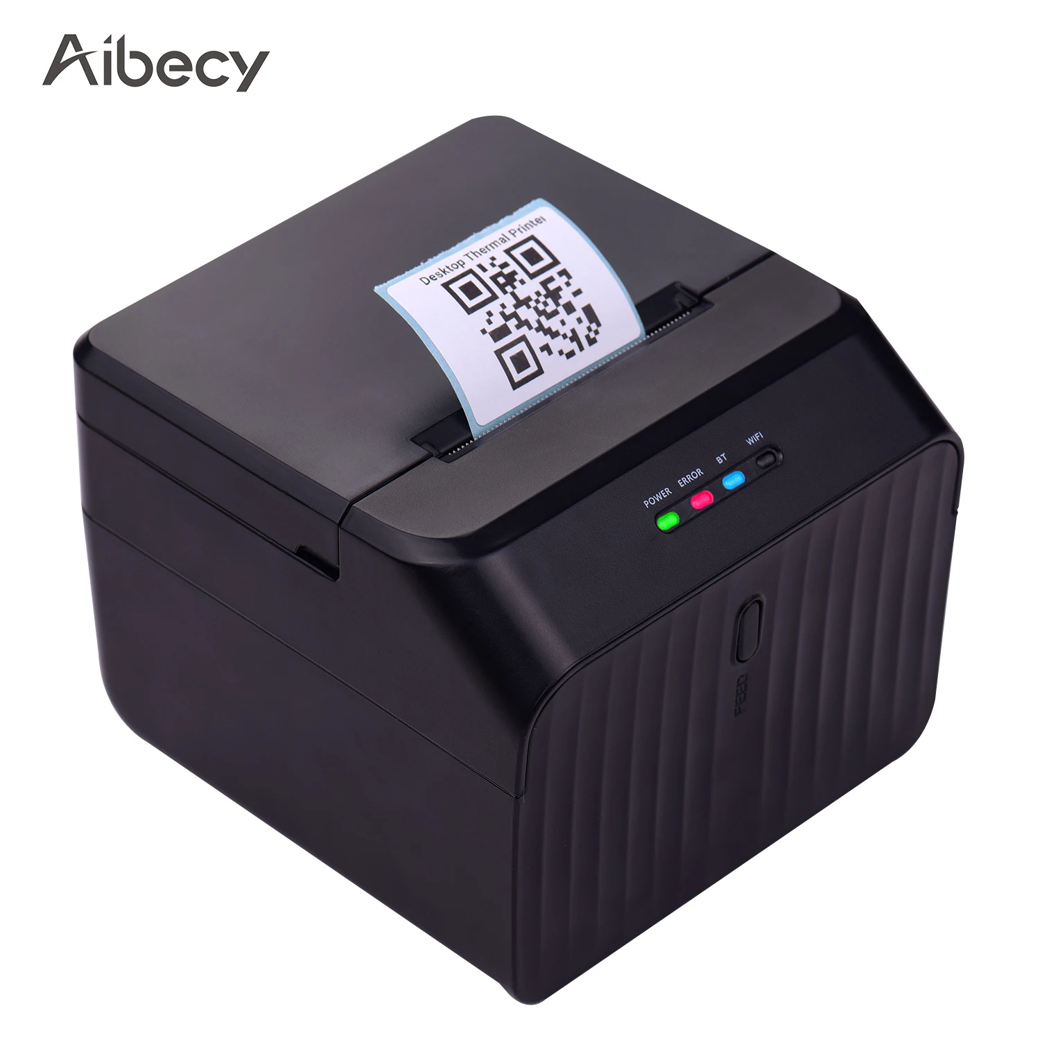 Aibecy 58 мм настольный Термопринтер для этикеток проводной принтер штрих-кодов USB