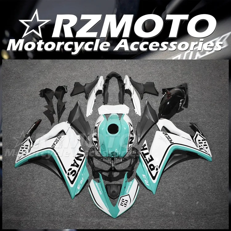 

4 подарка, новый комплект обтекателей из АБС-пластика для YAMAHA YZF-R3 15 16 17 18 YZF-R25 R3 R25 2015 2016 2017 2018, комплект обтекателей небесно-голубого цвета