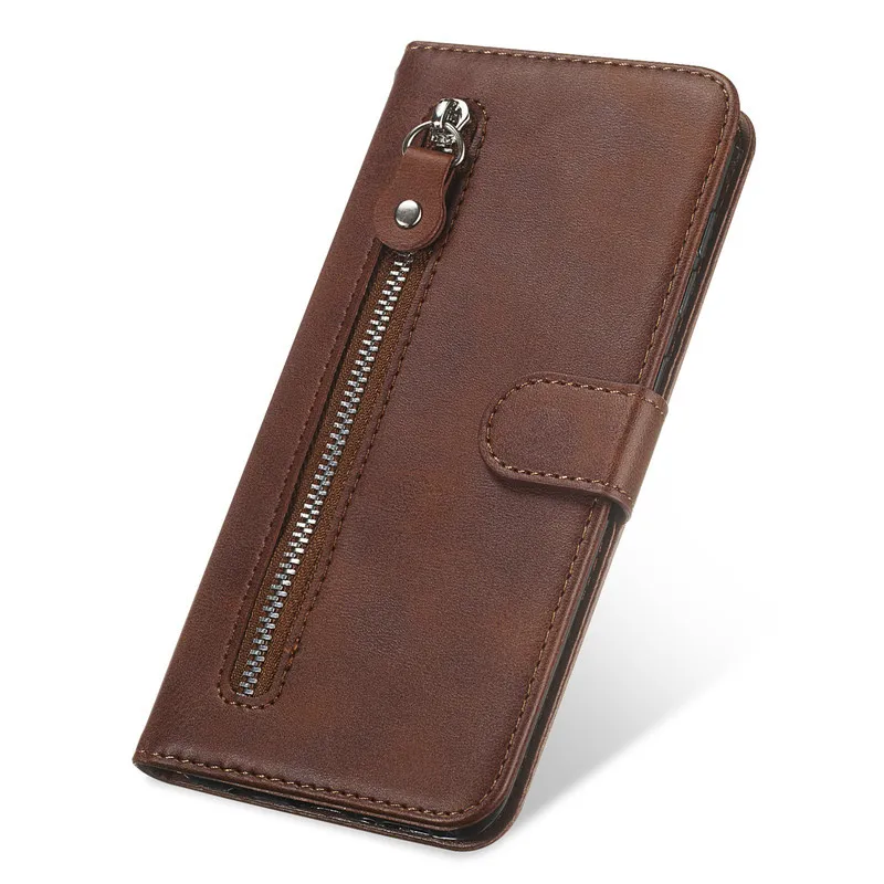 

For Oppo A53 Case PU Leather zipper wallet cover Case On A53S Phone magnetic Flip book Cases for For Oppo A32 A33 2020 Cover