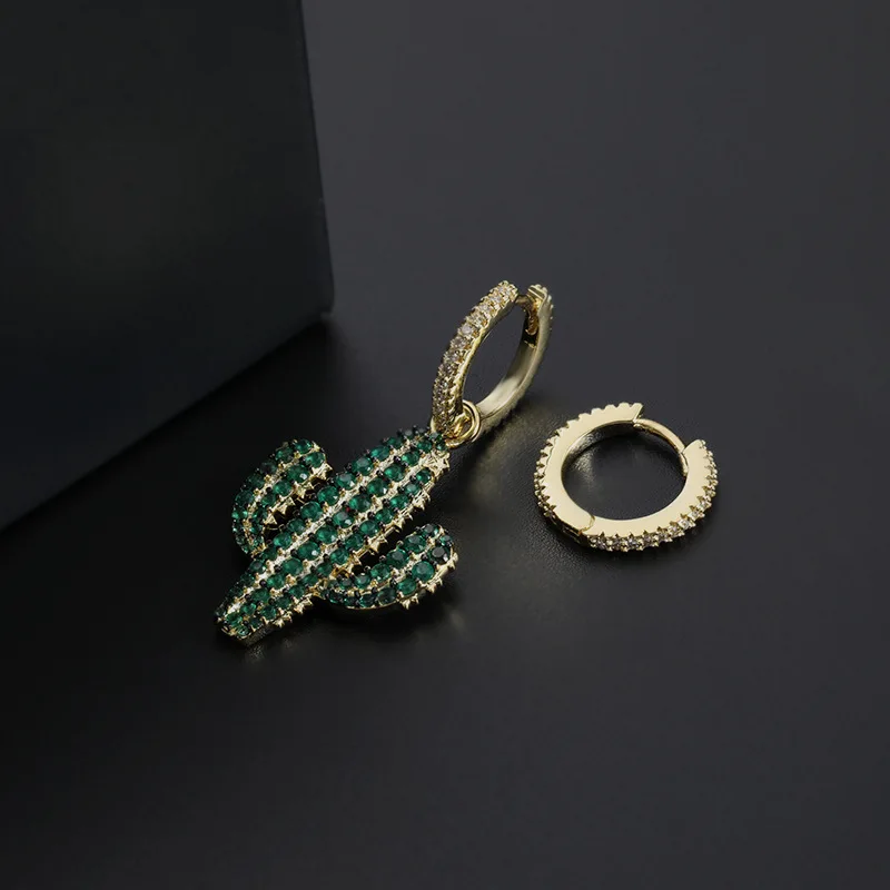 925 серебряные серьги Радуга лимонные жуки кактус сглаза ананас арбуз коктейльное