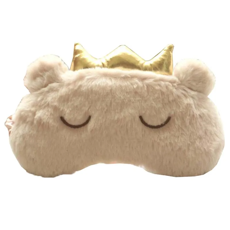 Маска для сна Cucommax плюшевая маска со смайликом повязка на глаза Sleeping MSK56|eye