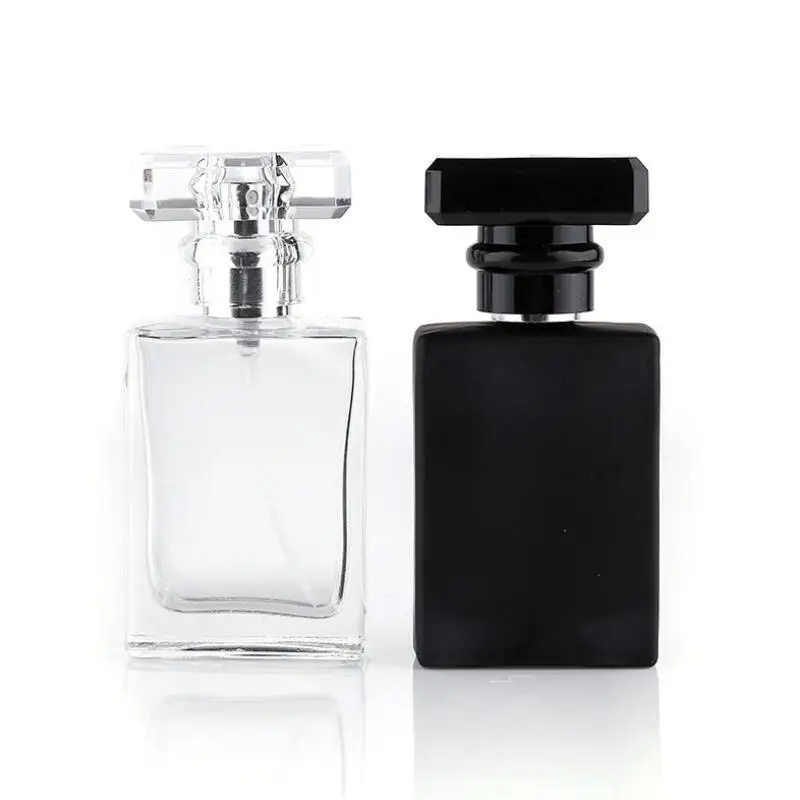 O30ML 1oz Портативный квадратный стеклянный планшетофон многоразовый распылитель с
