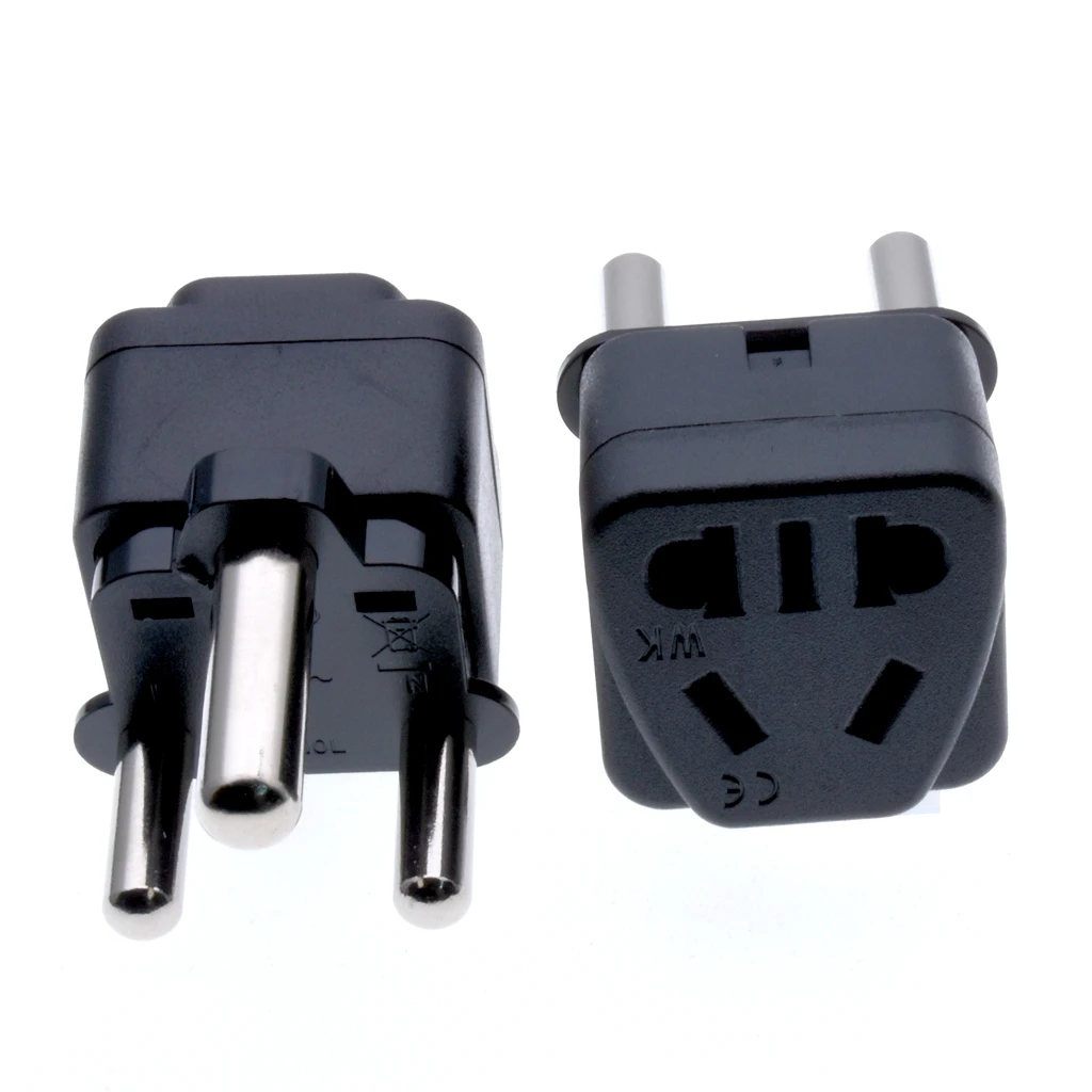 Южной Африки штекер адаптера для путешествия (Тип м)-1 пакет с заземлением (WK-010L) 250V