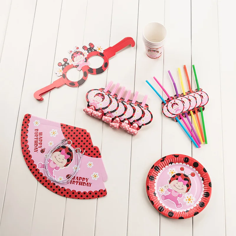 36 шт./компл. носочки с Божьими коровками тематические девушки хороший подарок на