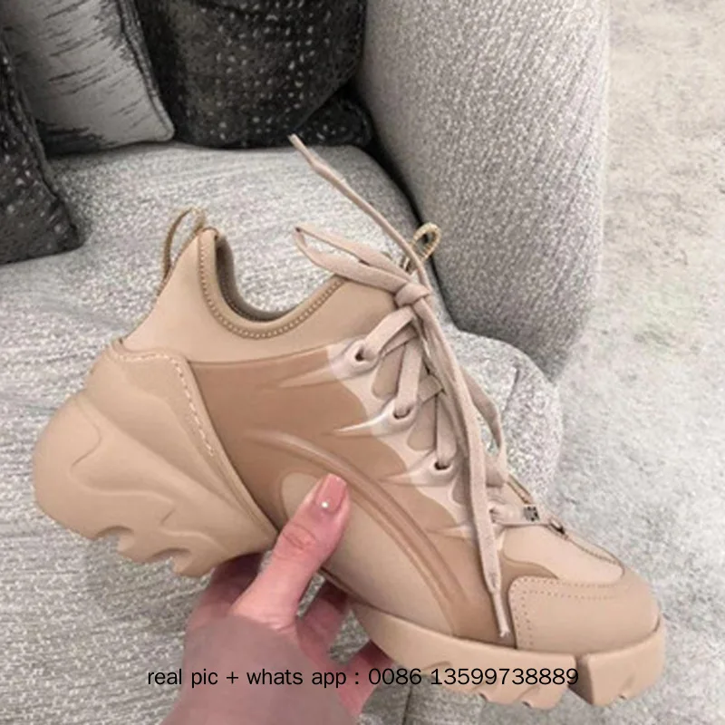 

2021 Luxury Sneakers 2021 Ladies Fashion Spring Autumn Woman Leather Lace-up Sports Leisure Shoes High Quality Female Shoes