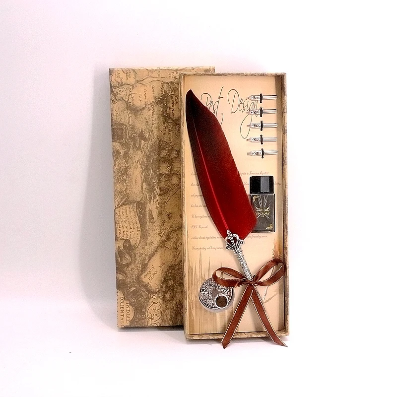 Европейская ручка для коротких волос письма Канцтовары Подарочная коробка