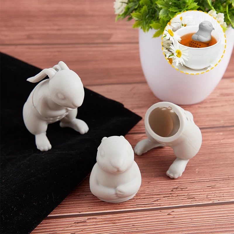 

Rabbit Silicone Tea Maker Bunny Tea Infuser Filter Strainer Tea Herb Strainer