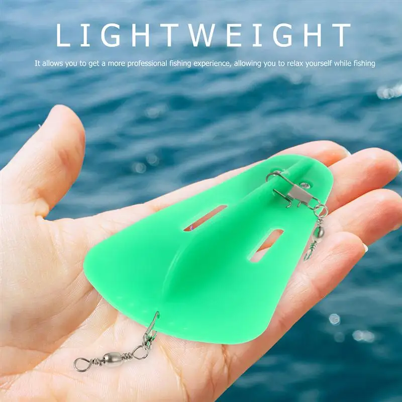 2Pcs Useful Diving Boards Plastic Outdoor Fishing Supplies (Green) | Спорт и развлечения