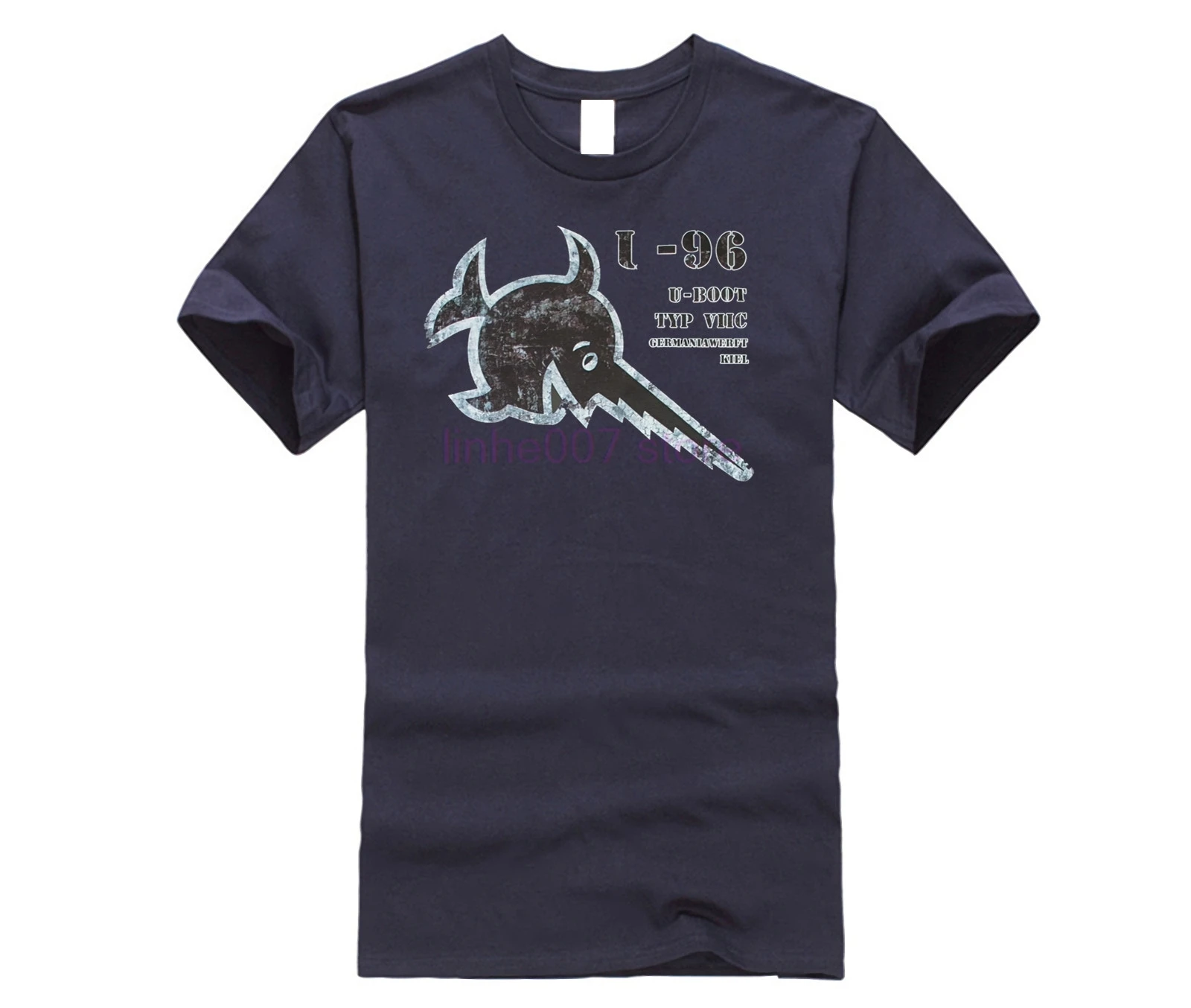 Мужская футболка унисекс немецкая повседневная модная с надписью U-BOAT WORLD WAR WW2 |