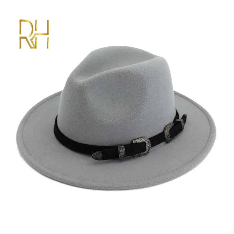 Шляпа-трилби Женская шерстяная с широкими полями и поясом | Аксессуары для одежды