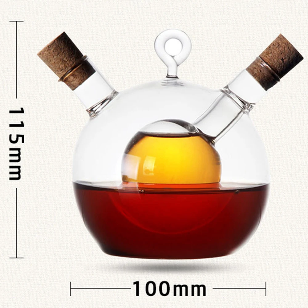 Двухслойная стеклянная бутылка 2 в 1 фотобутылка для приправ герметичные