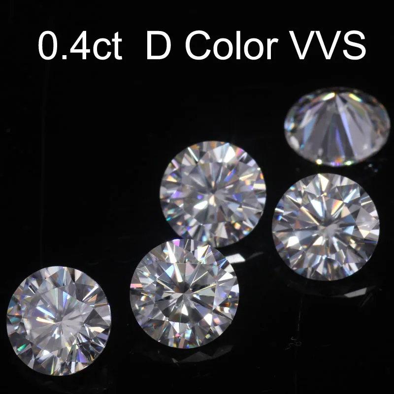 Круглый бриллиантовый бриллиант 0 4 карат 5 мм | Украшения и аксессуары