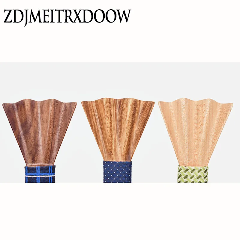 Горячая Мода 3D W Тип Мужской деревянный галстук бабочка событие для мужчин шеи