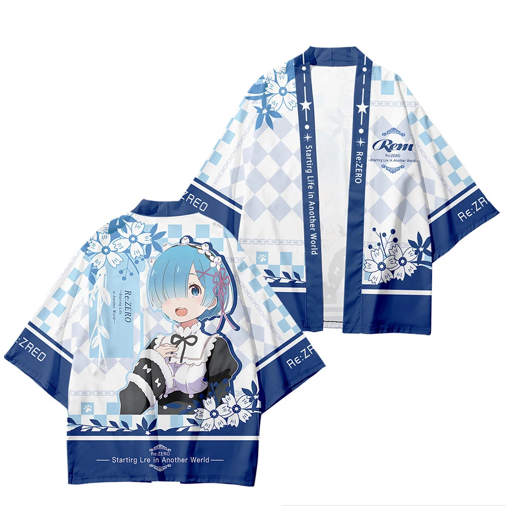Кимоно REM для косплея японская одежда юката Re:Zero начиная жизнь в другом мире хаори