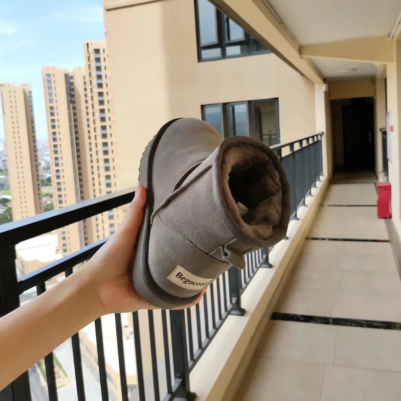 Begocool женские зимние ботинки из натуральной коровьей замши австралийские