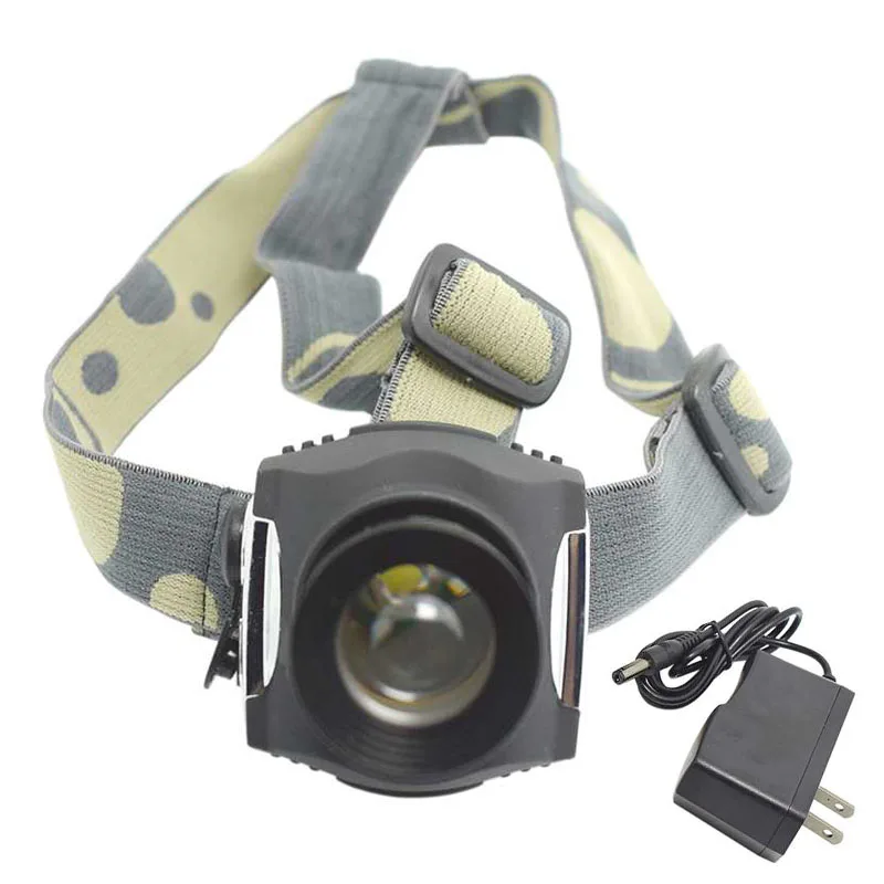 Водонепроницаемый светодиодный налобный фонарь с 3 режимами перезаряжаемый