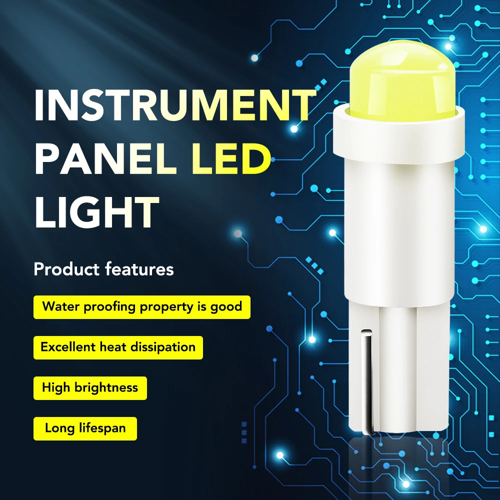 10 шт. светодиодная керамическая лампа T5 для салона автомобиля Renault megane 2 clio duster