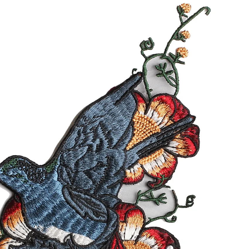 Вышитая нашивка для одежды с рисунком розы кролика собаки | Дом и сад