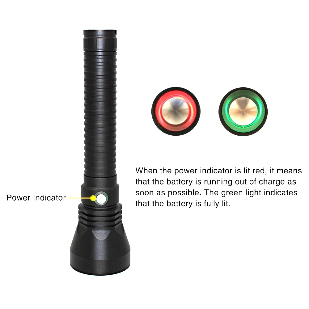 5000LM белый светильник XHP70 светодиодный Дайвинг вспышки Водонепроницаемый