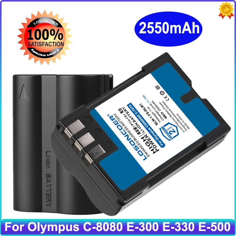 2550 мА/ч PS BLM1 BLM 1 батарея для цифровой камеры Olympus C 5060 7070 8080 E 30 300 330 500 510 Evolt 520 SLR E3 HLD 2