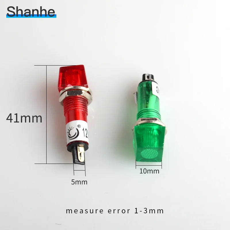 10 мм пилосветильник 12 В/220 В Пилотная лампа Световой индикатор|indicator lamp|led indicator