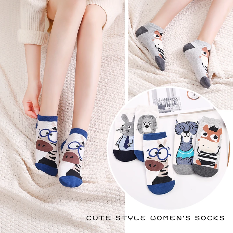 1/5 шт. женские хлопковые носки в стиле Харадзюку|Носки| |